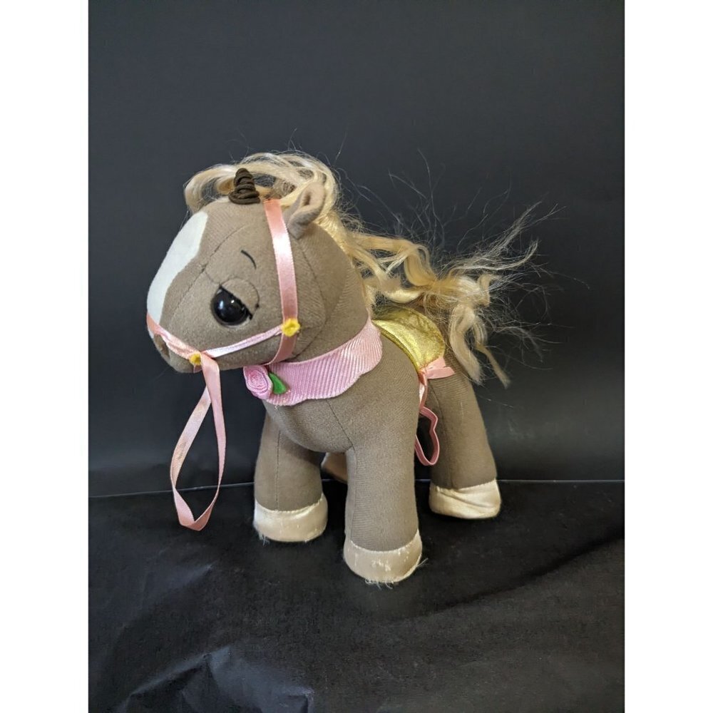 Disney Playmates‎ Brown Pony Plush Horse 2007 7.5" stuffed animal toy